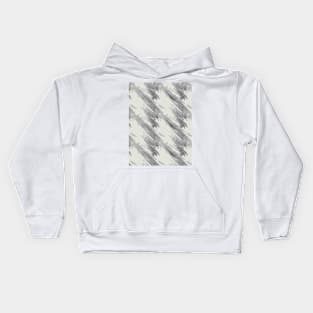 Gray abstraction on a light background, oblique stripes Kids Hoodie